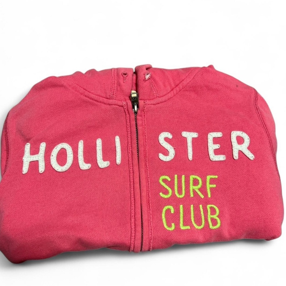 Hollister Bright Pink Surf Club Zip-Up
